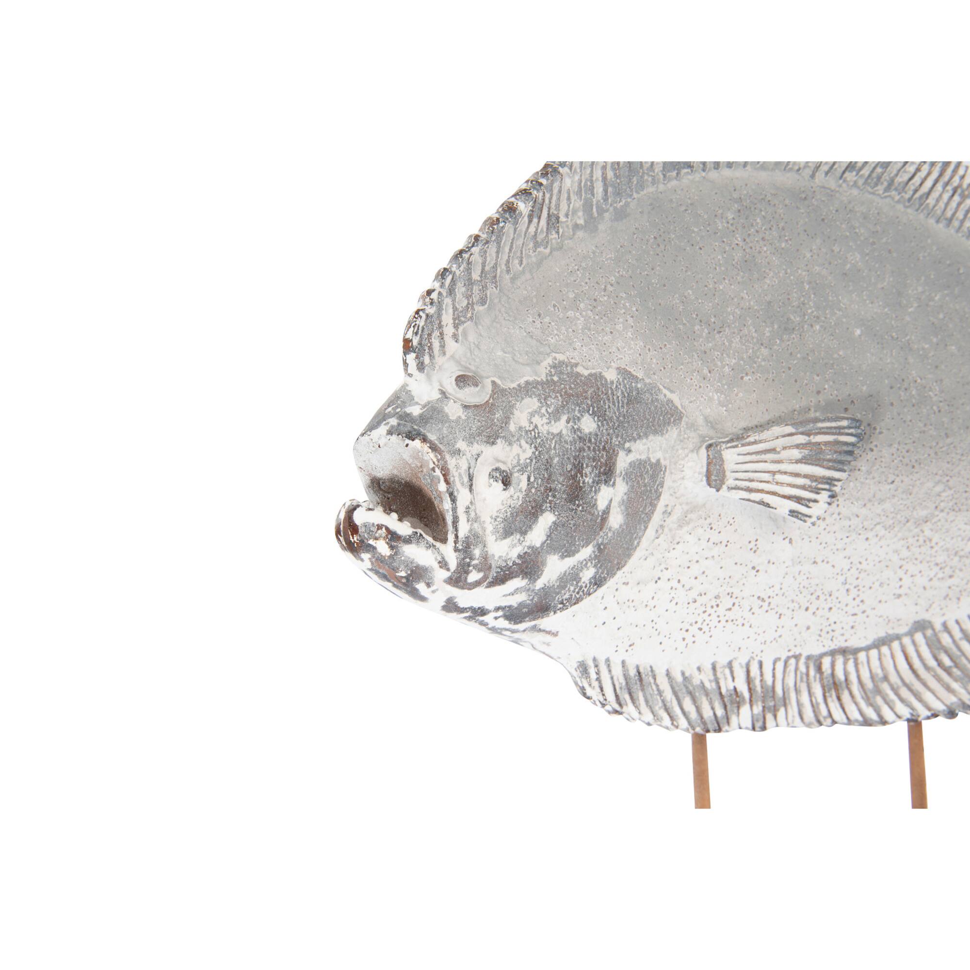 Hello Honey® Magnesia Halibut Fish on Metal Stand, 30" x 22.5"